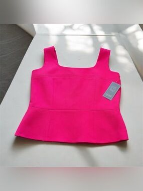 NWT Femme Going Out Top Peplum Top
